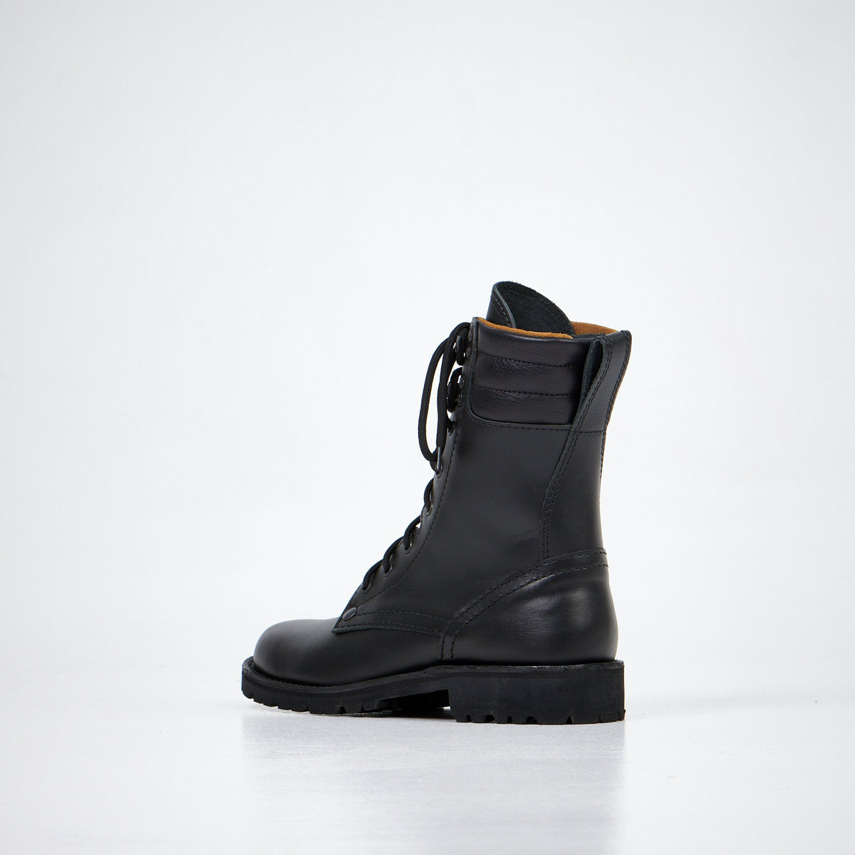 5. Aipi AIPI-1 handmade leather boots in black and brown, back view showing different color options and design