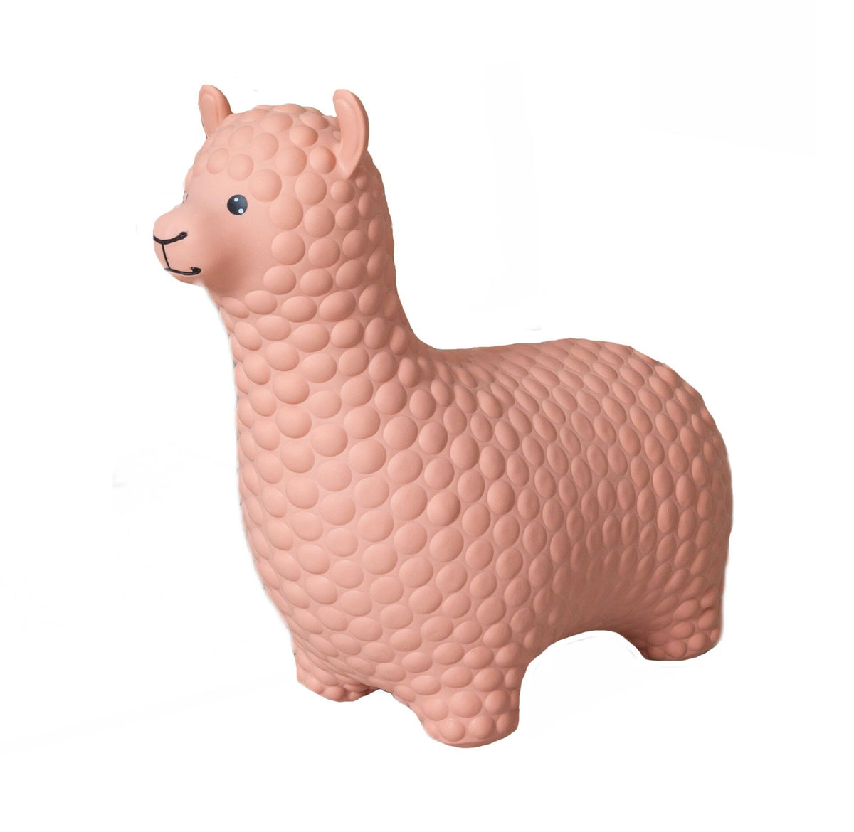 2. Beige alpaca-shaped hopper toy by Gerardo's Toys on white background