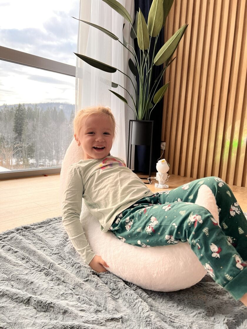 Handcrafted Giant Moon Pillow for Babies & Toddlers