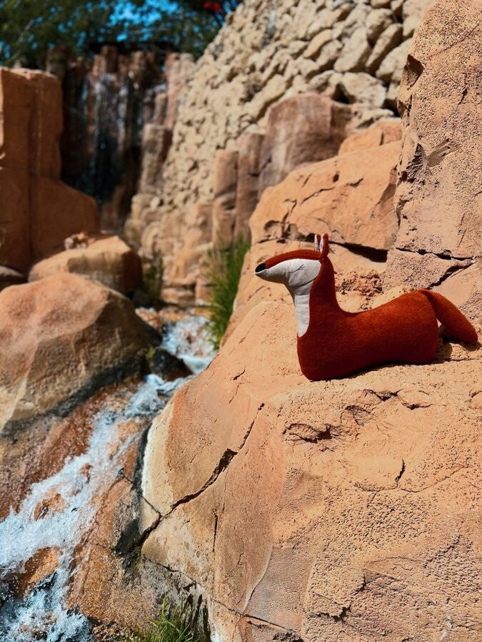 Handmade Fox Soft Toy Pillow