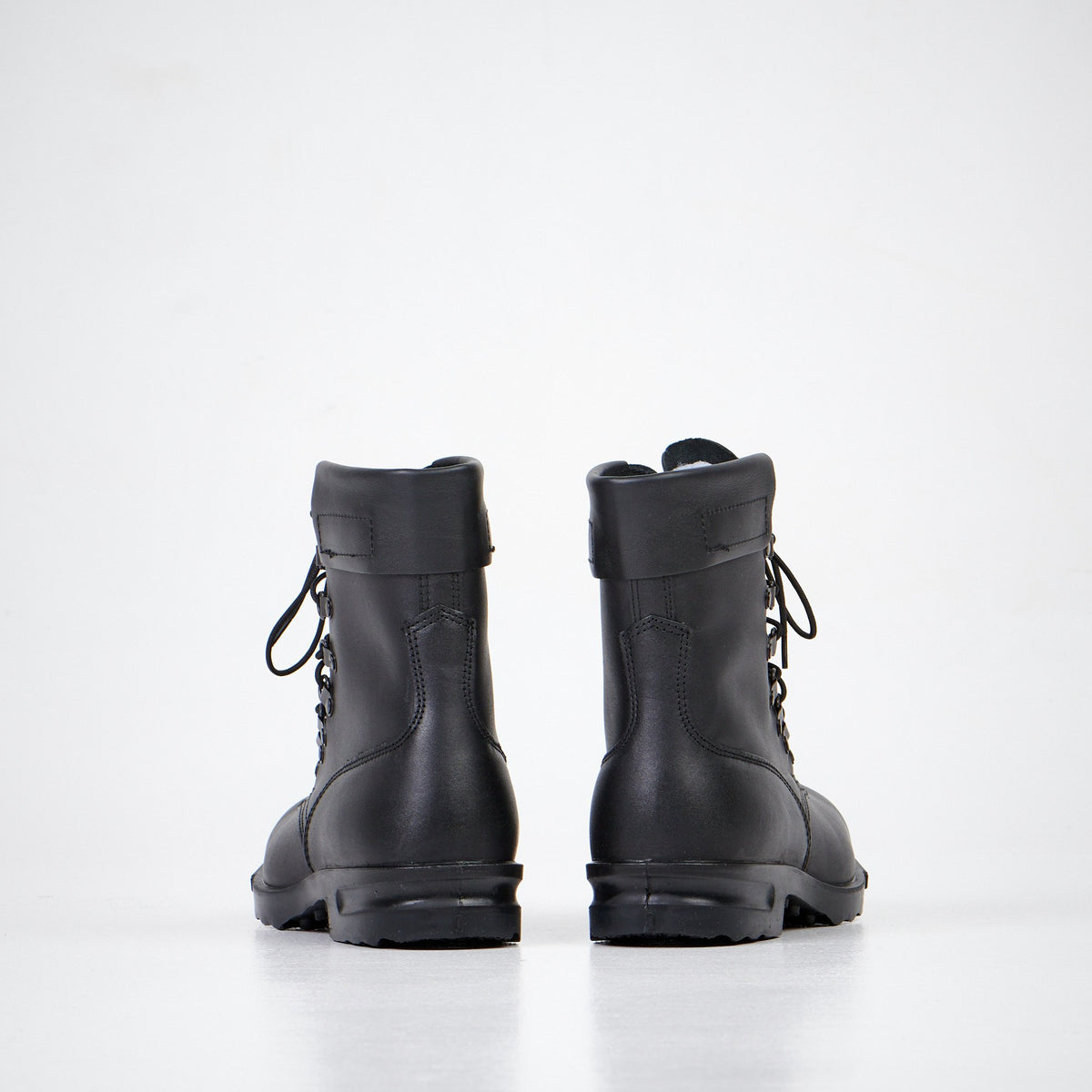 8. Rear view of Samelin Hawk Pilot Boots, highlighting sturdy construction and design
