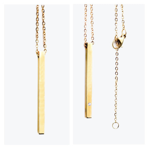 2. Olla gold necklace with pendant, featuring elegant finish and durable chain, studio shot
