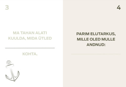 3. Close-up of SEIK's memory book pages featuring prompts about wisdom and life lessons from grandfather