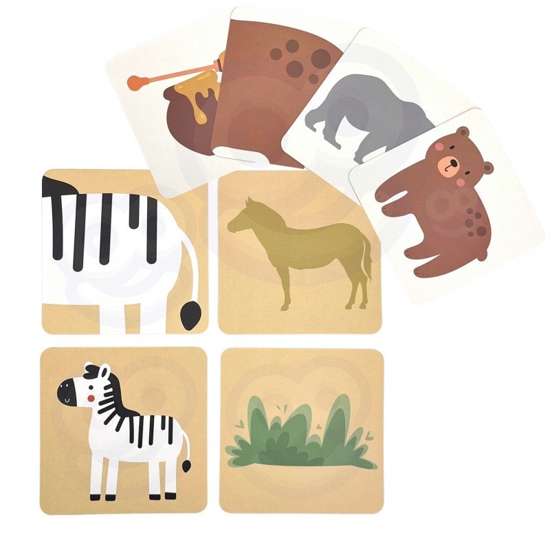 10. Set of animal picture cards from Shaky Tower game featuring various animals