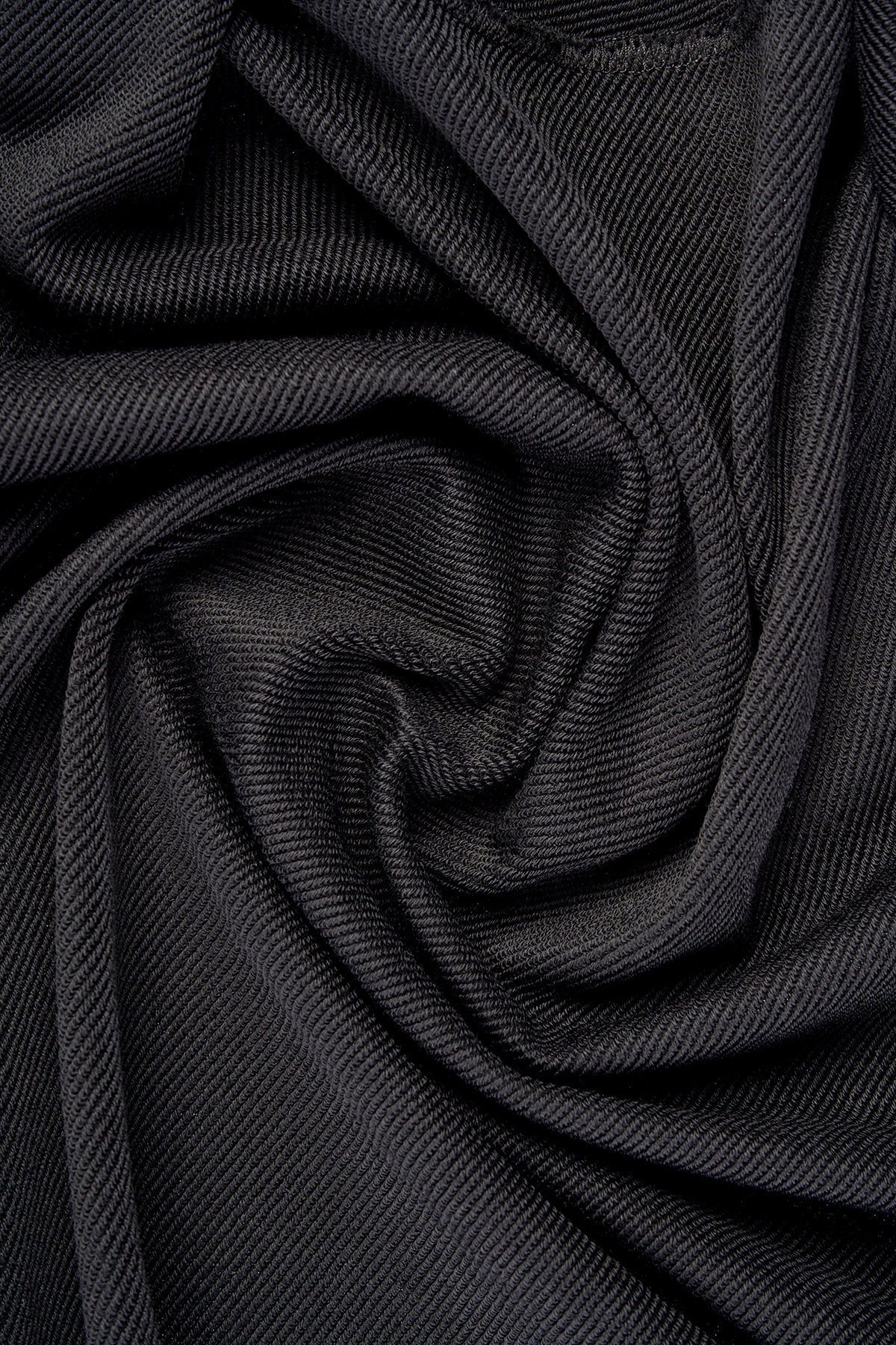 6. Close-up of black fleece fabric texture of Panda Soft Fleece Sweatpants by Sossu