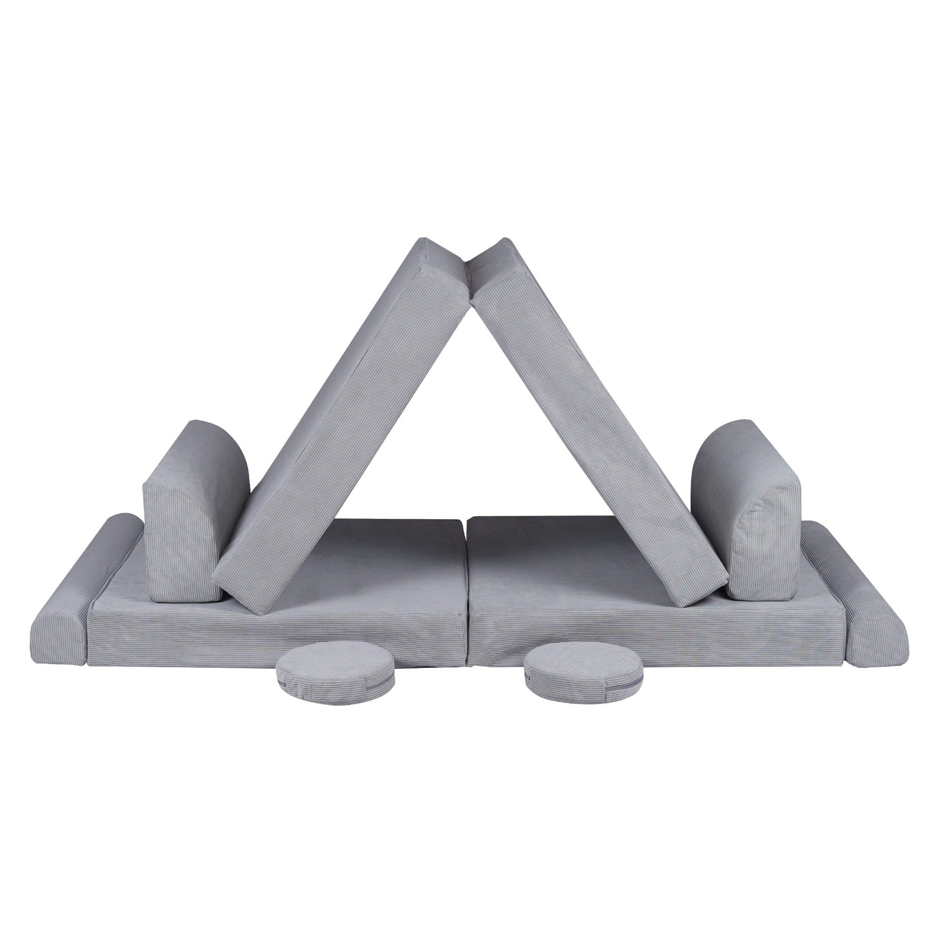 MeowBaby® Large Slimcord Premium Sofa - Gray