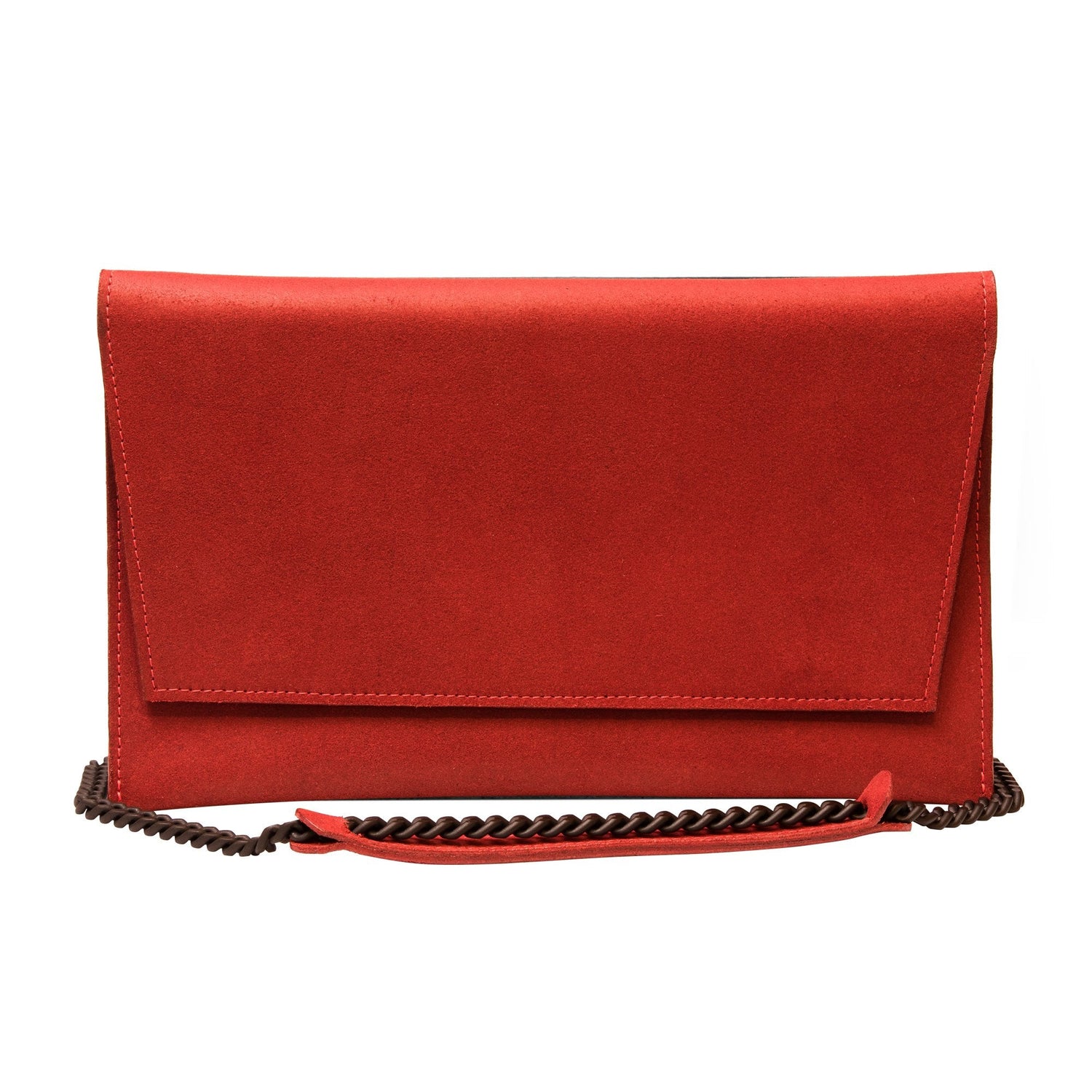1. Women's TOMMY leather bag with crocodile pattern held by model, showcasing versatility and style