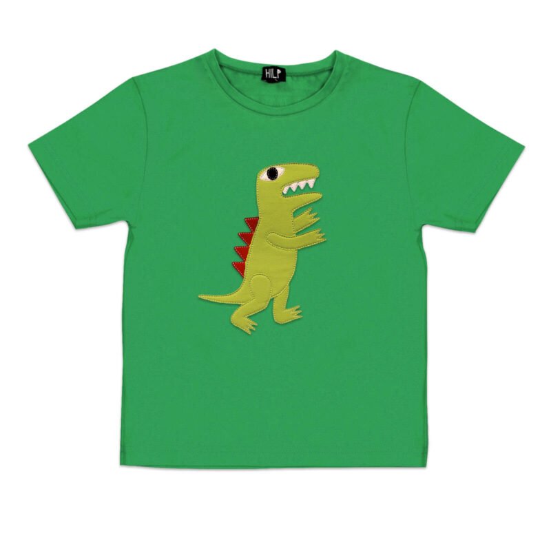 1. Black Giraffe Brand black T-shirt with child's drawing of sun and building, held by a person in a casual setting