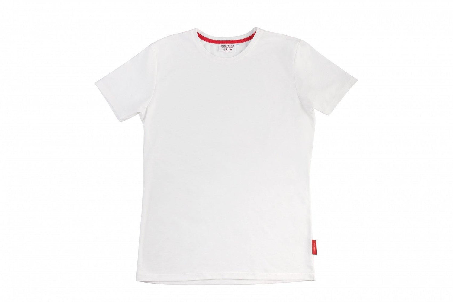 1. Unisex green organic cotton t-shirt with 'dad' embroidery on collar, hanging on a rack in a lifestyle setting