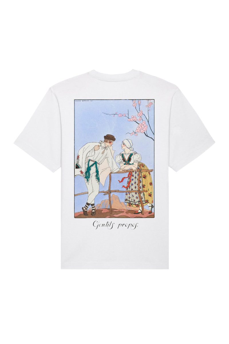 1. Unisex black Moomin Jungle t-shirt worn by male and female models, featuring bold back design and small front logo
