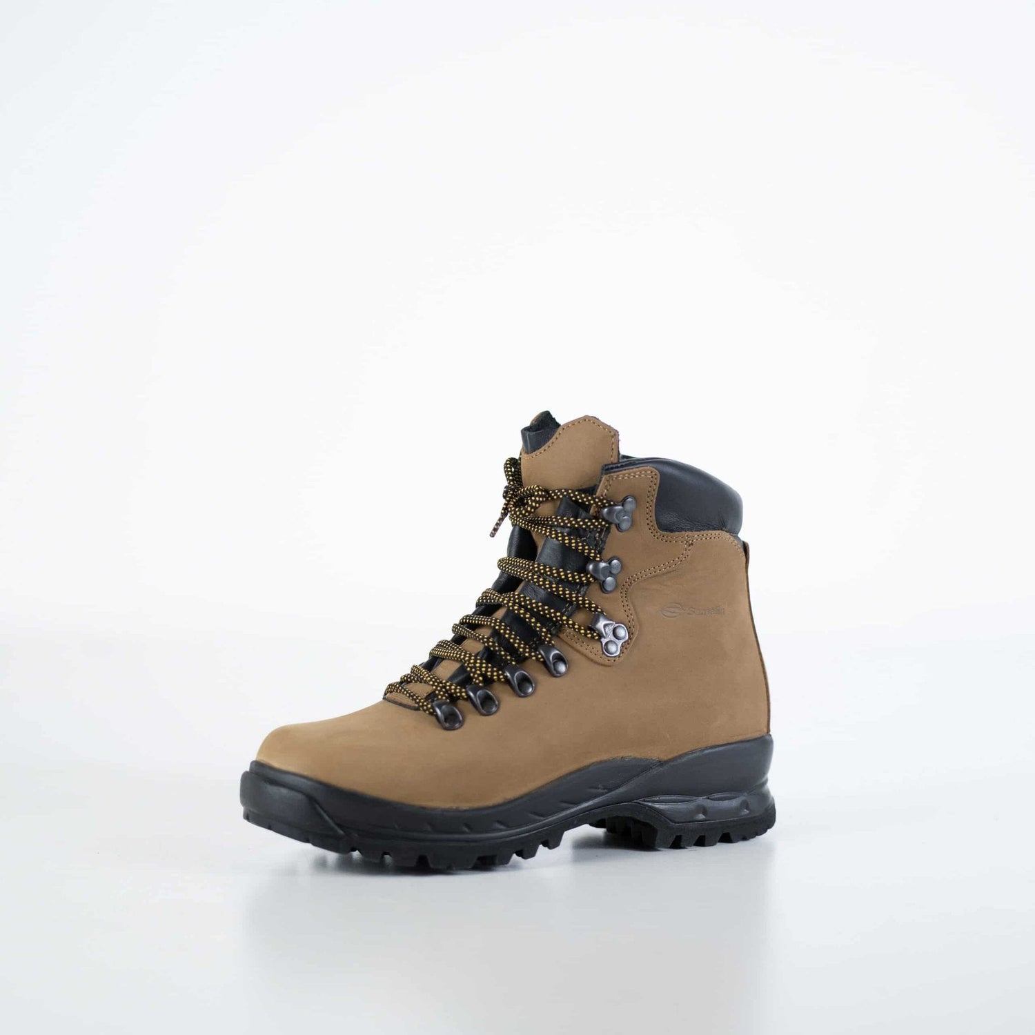 1. Unisex red Aviator Boots by Samelin in studio setting, showcasing water-repellent leather and durable PU outsole