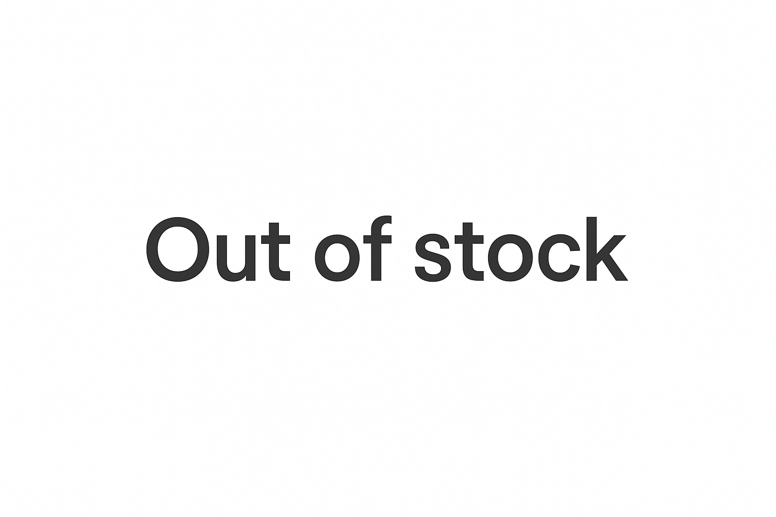 Out of stock