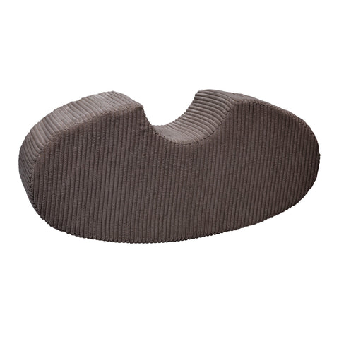 2. Brown velvet corduroy bean-shaped foam module by MeowBaby shown on white background