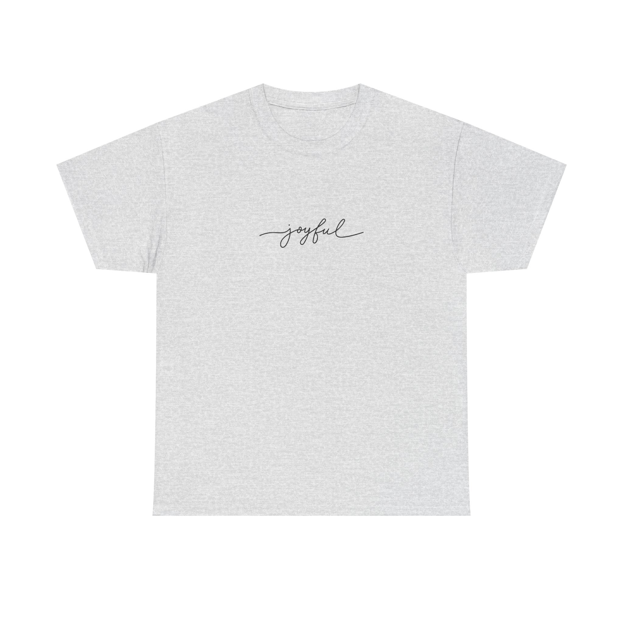 Joyful Unisex Heavy Cotton Tee - Casual Wear, Gift for Friends, Positive Vibes, Everyday Comfort, Motivational Apparel