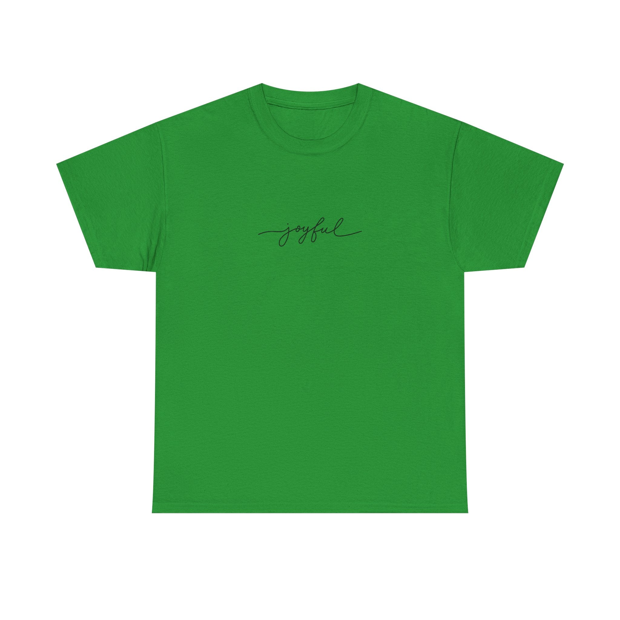 Joyful Unisex Heavy Cotton Tee - Casual Wear, Gift for Friends, Positive Vibes, Everyday Comfort, Motivational Apparel