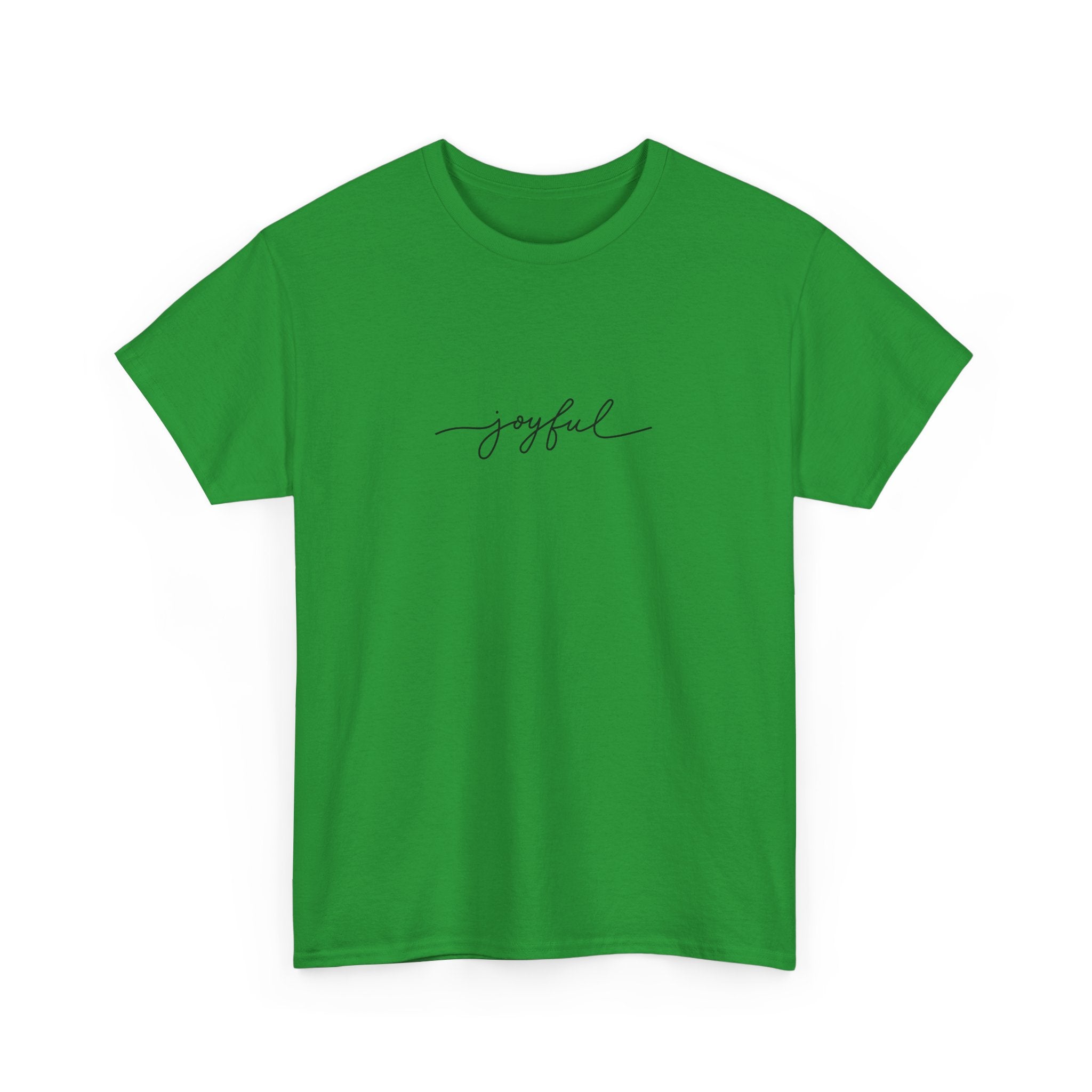 Joyful Unisex Heavy Cotton Tee - Casual Wear, Gift for Friends, Positive Vibes, Everyday Comfort, Motivational Apparel