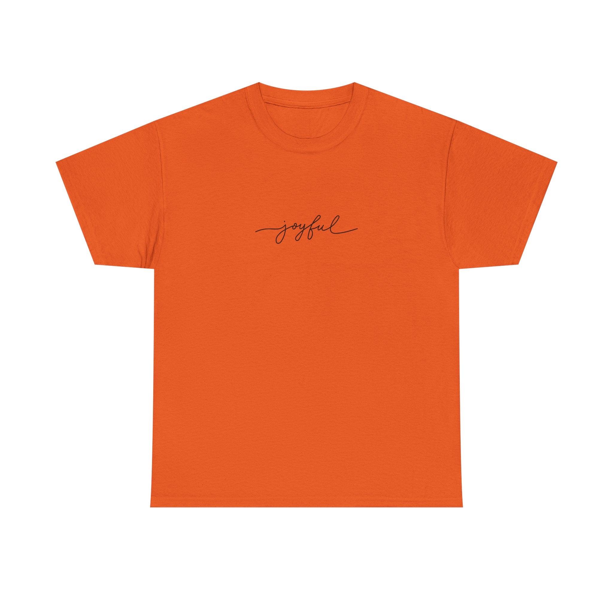 Joyful Unisex Heavy Cotton Tee - Casual Wear, Gift for Friends, Positive Vibes, Everyday Comfort, Motivational Apparel
