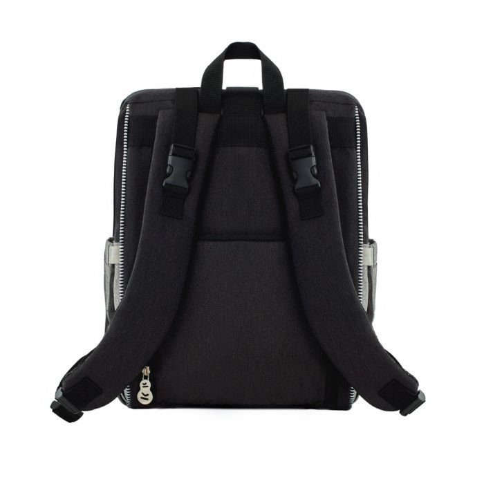 4. Back view of Kinderkraft Molly diaper backpack highlighting adjustable straps and ergonomic design