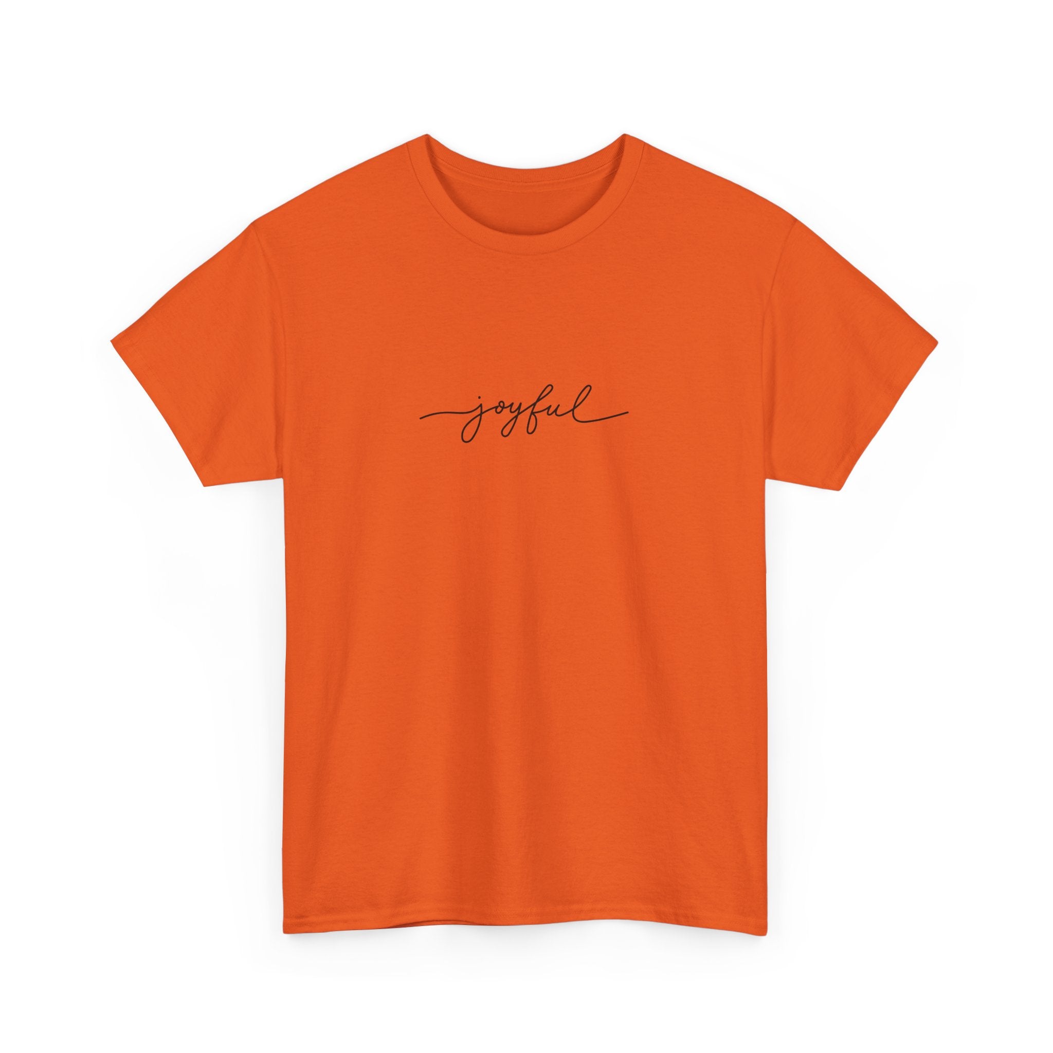 Joyful Unisex Heavy Cotton Tee - Casual Wear, Gift for Friends, Positive Vibes, Everyday Comfort, Motivational Apparel