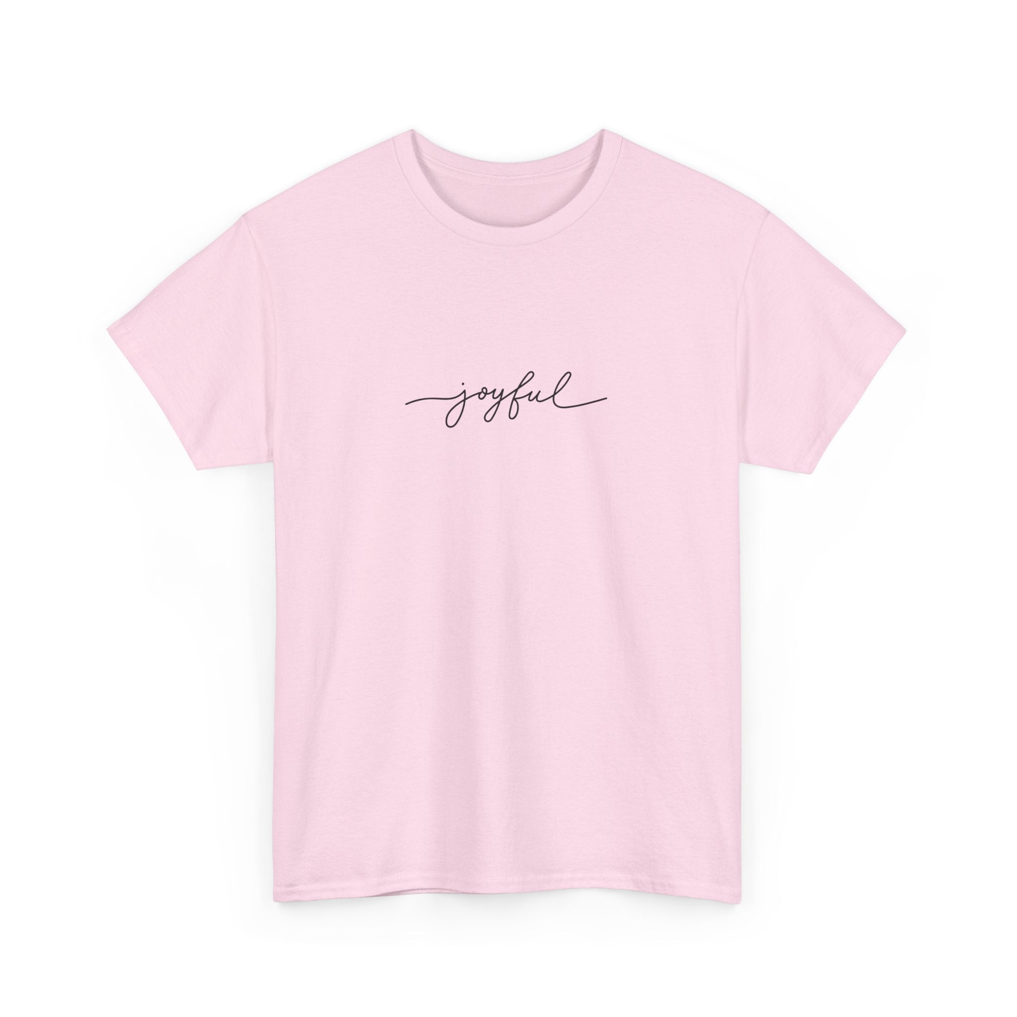 Joyful Unisex Heavy Cotton Tee - Casual Wear, Gift for Friends, Positive Vibes, Everyday Comfort, Motivational Apparel