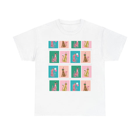 Stylové vintage tričko s kočkou | Unisex bavlněné tričko, dárek pro milovníky koček, zábavné grafické tričko, ležérní nošení, tričko s motivem zvířat