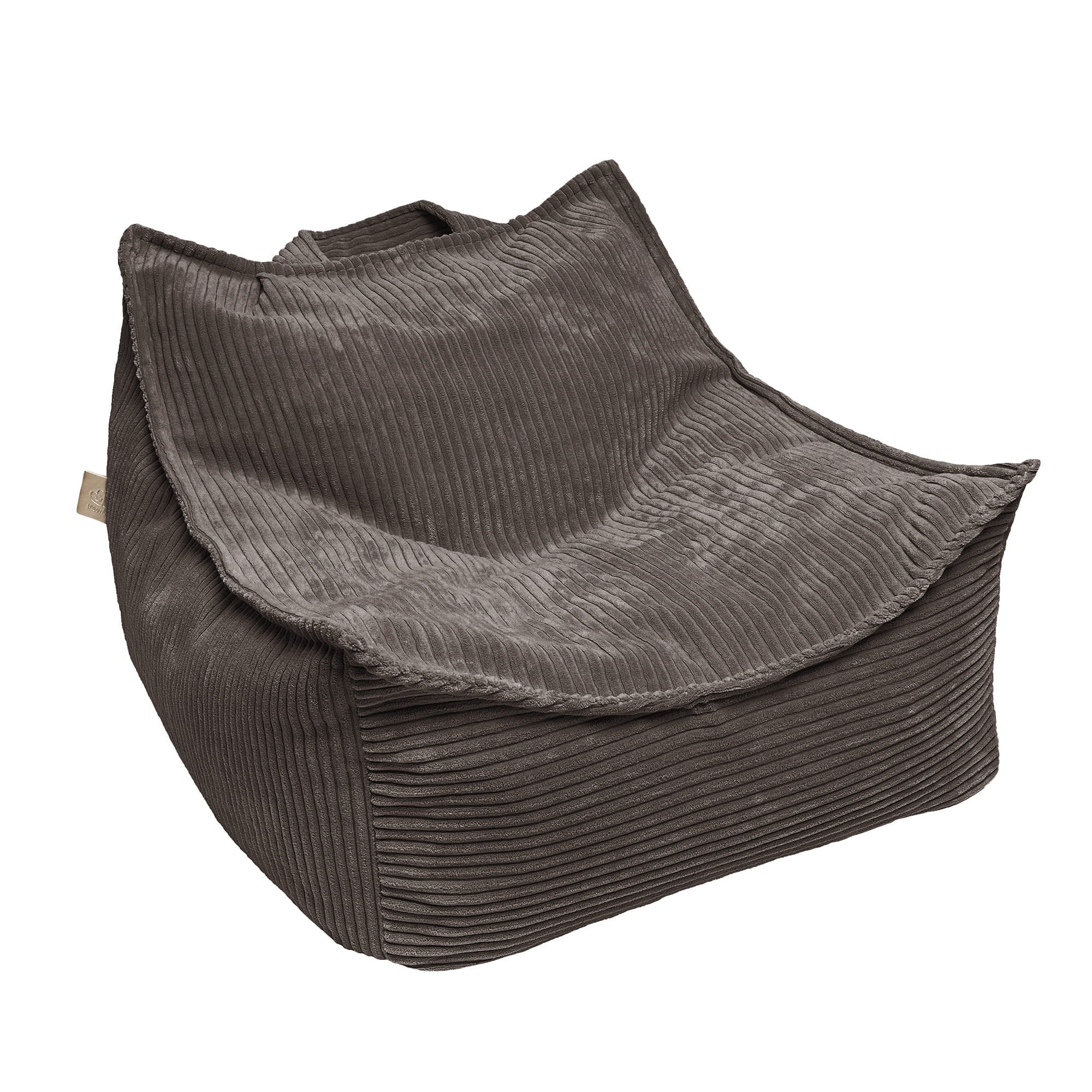1. Brown velvet sako bag by MeowBaby with ribbed texture shown in studio setting
