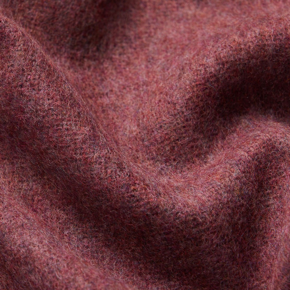 13. Close-up of steel blue Alpaka natural alpaca wool fabric texture