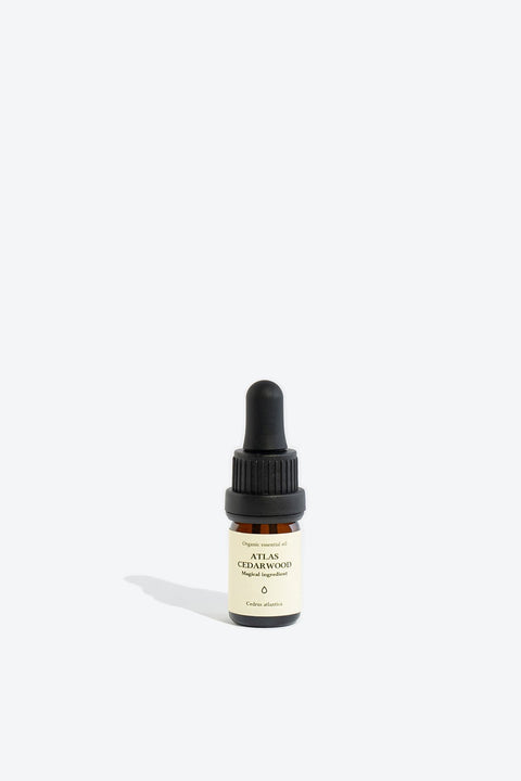 3. Smells Like Spells ATLAS CEDARWOOD essential oil in 5 ml glass bottle with pipette, studio shot