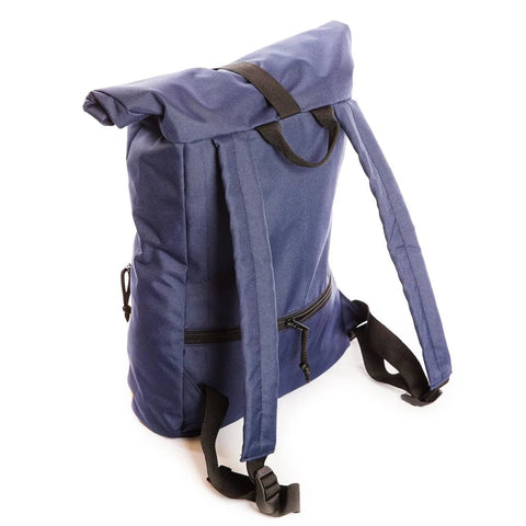 3. Back view of Drinbags PINK waterproof backpack with padded adjustable shoulder straps