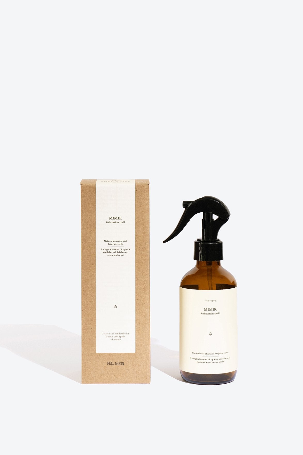 3. Smells Like Spells Perfumed Home Spray MIMIR with packaging, studio shot
