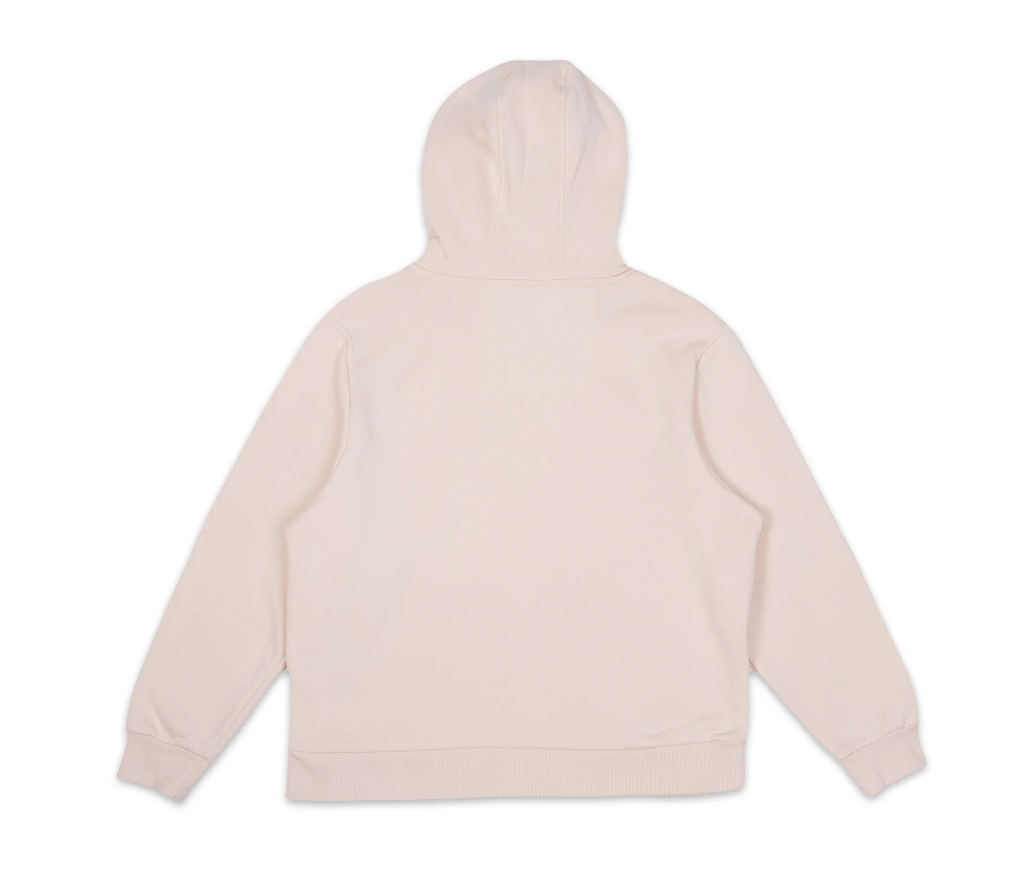 6. Back view of women's light pink Moomintroll's Adventure Hoodie by NordicBuddies, studio shot