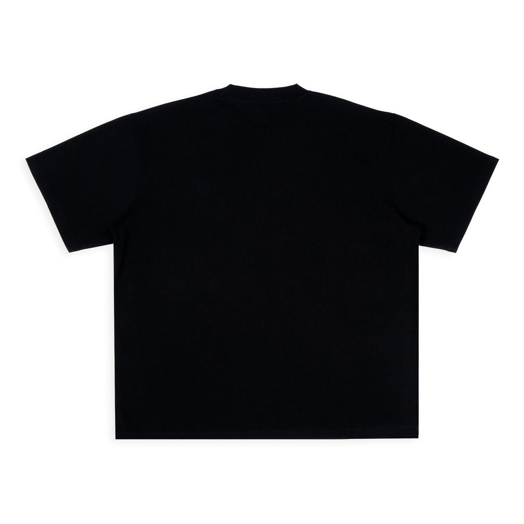 5. Studio shot of black Moomin Classics t-shirt showing back design
