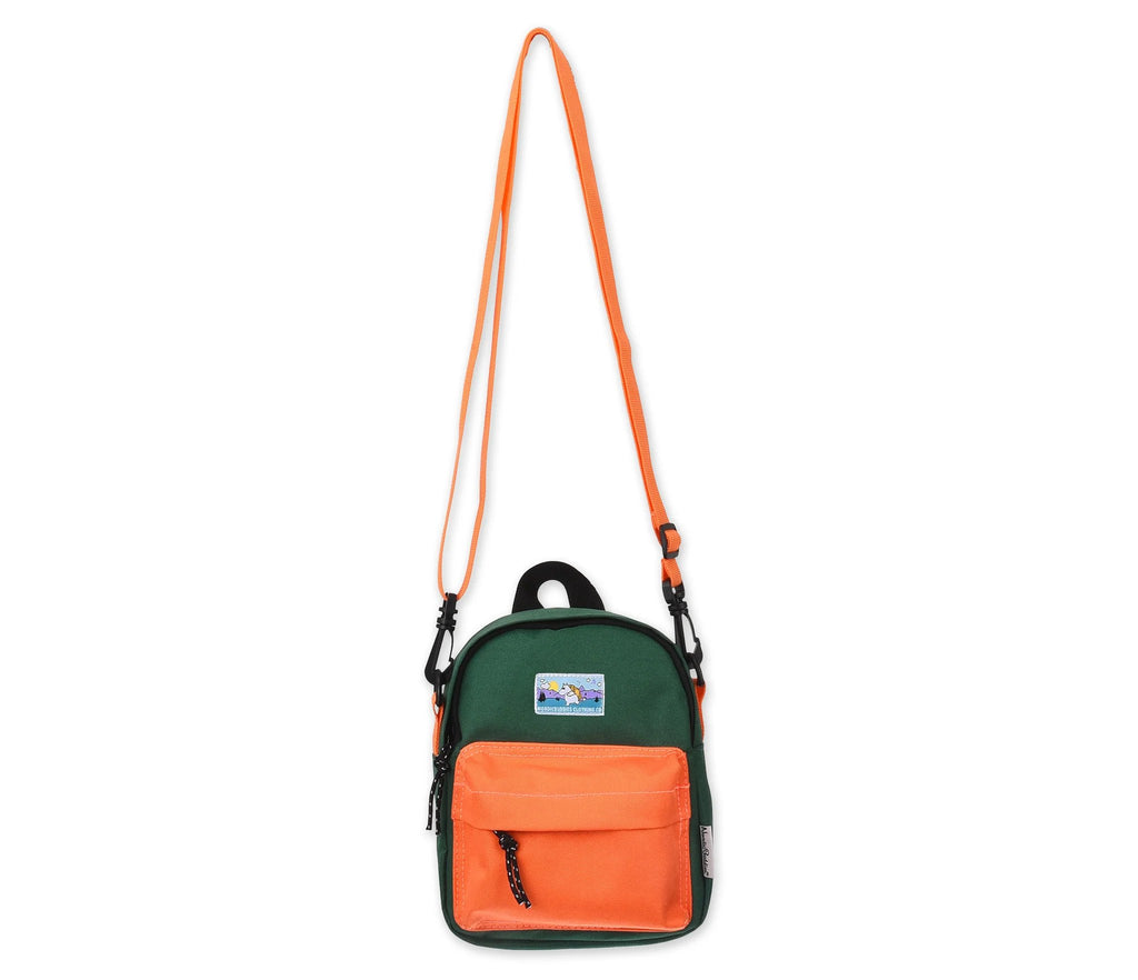 2. Moomin by NordicBuddies Moomintroll Adventure Cross Body Bag with adjustable orange strap, shown in full length