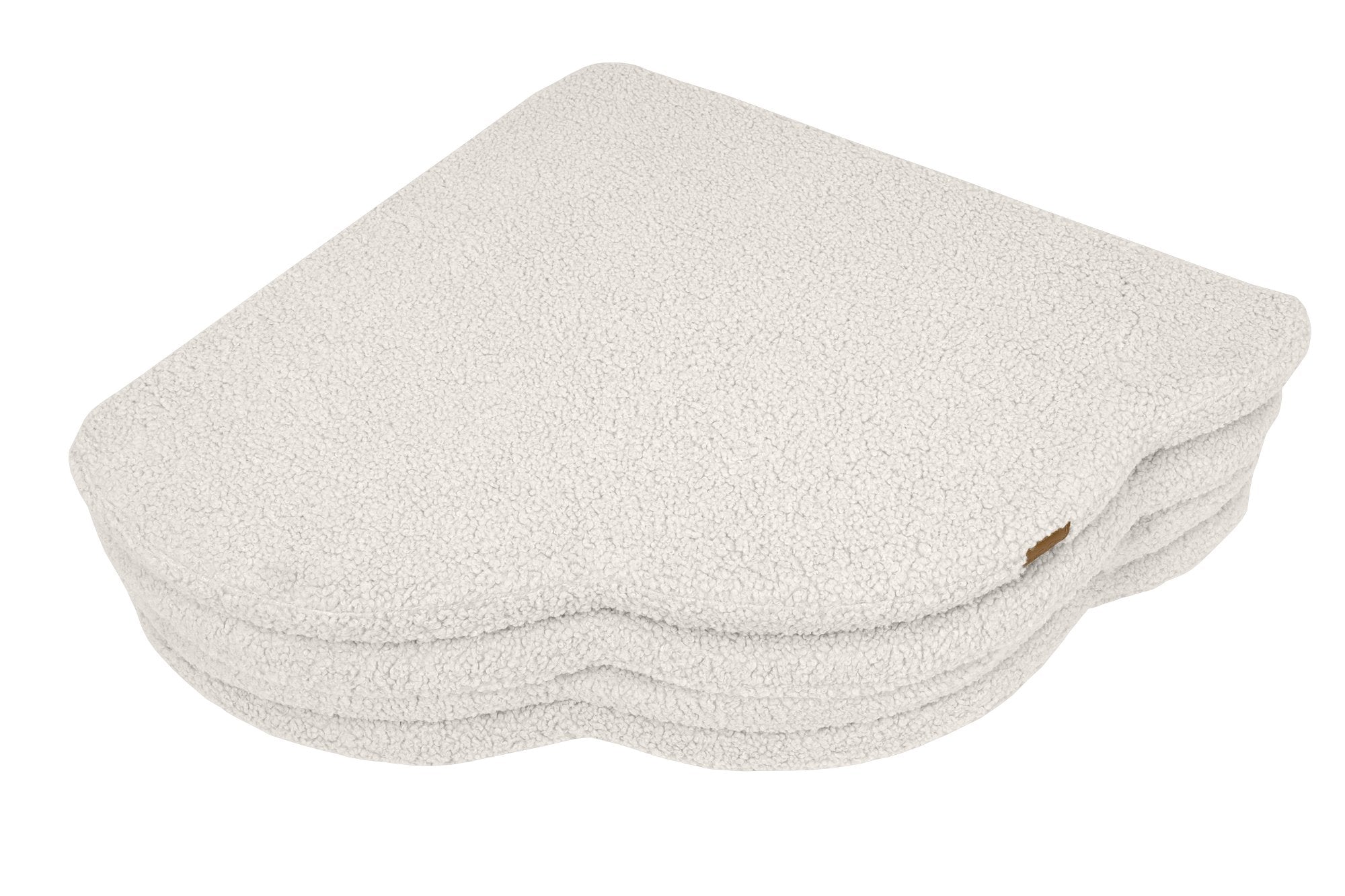 3. Close-up of stacked cream play mat for kids by MeowBaby showing texture and thickness