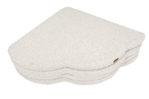 3. Close-up of stacked cream play mat for kids by MeowBaby showing texture and thickness