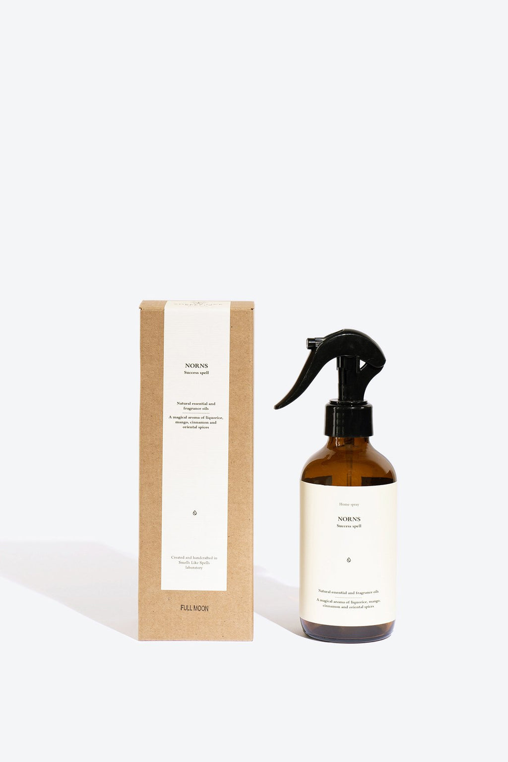 3. Perfumed Home Spray NORNS by Smells Like Spells with packaging, highlighting recyclable materials