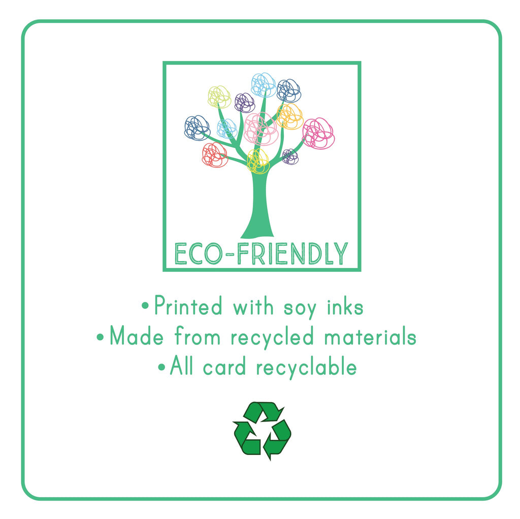 5. Eco-friendly label for Floss & Rock products printed with soy inks and made from recycled materials