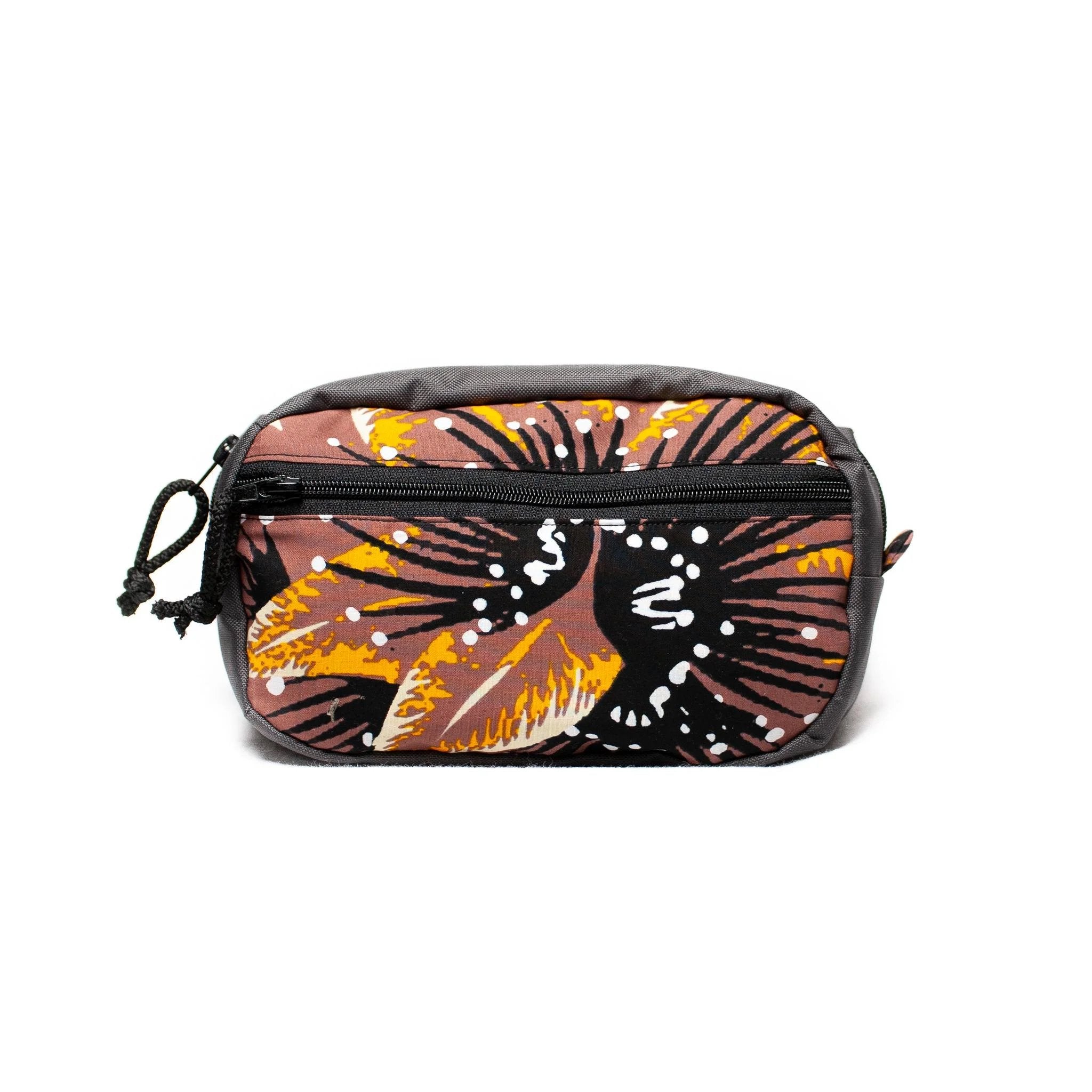 3. Close-up of Drinbags SEA URCHIN waist bag highlighting front pocket and unique design