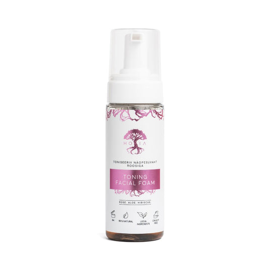 2. HOIA homespa Toning Facial Foam, 150ml bottle, studio shot