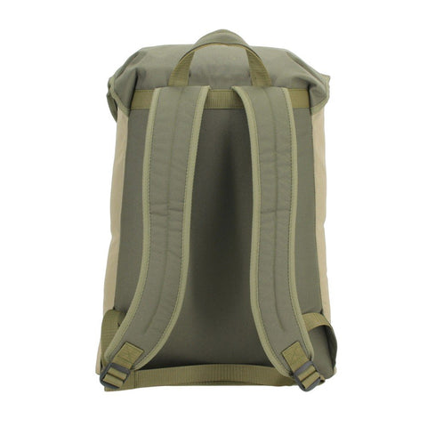3. Back view of Noel Cafe Backpack in beige, showing padded straps for comfort