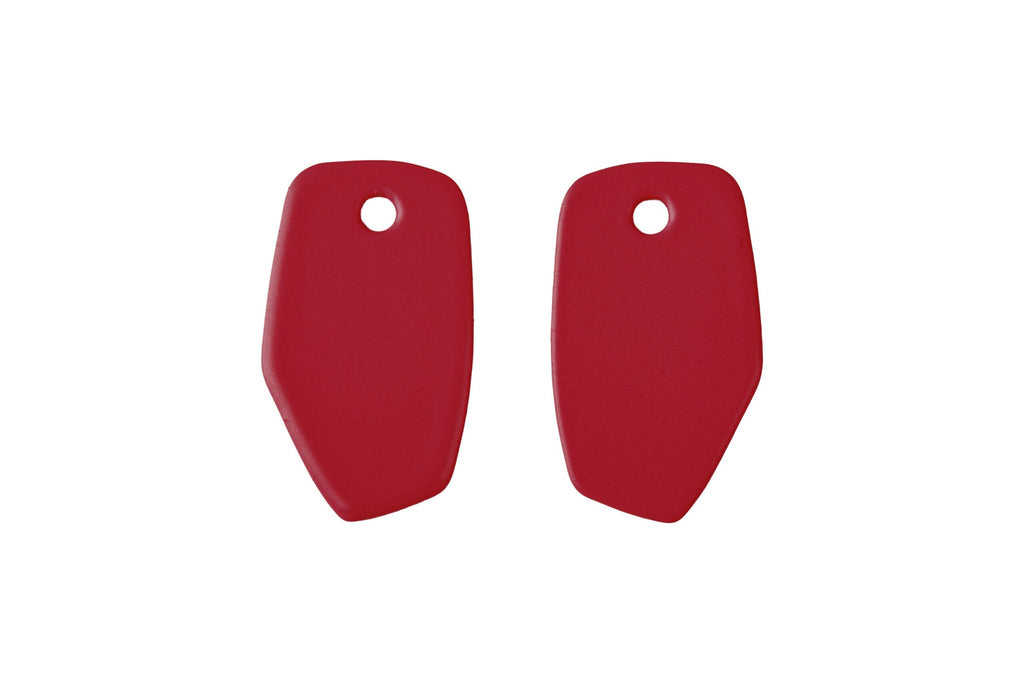 4. Red Lisa Kroeber Jewellery Earrings Mix&Match PLATES shown in studio