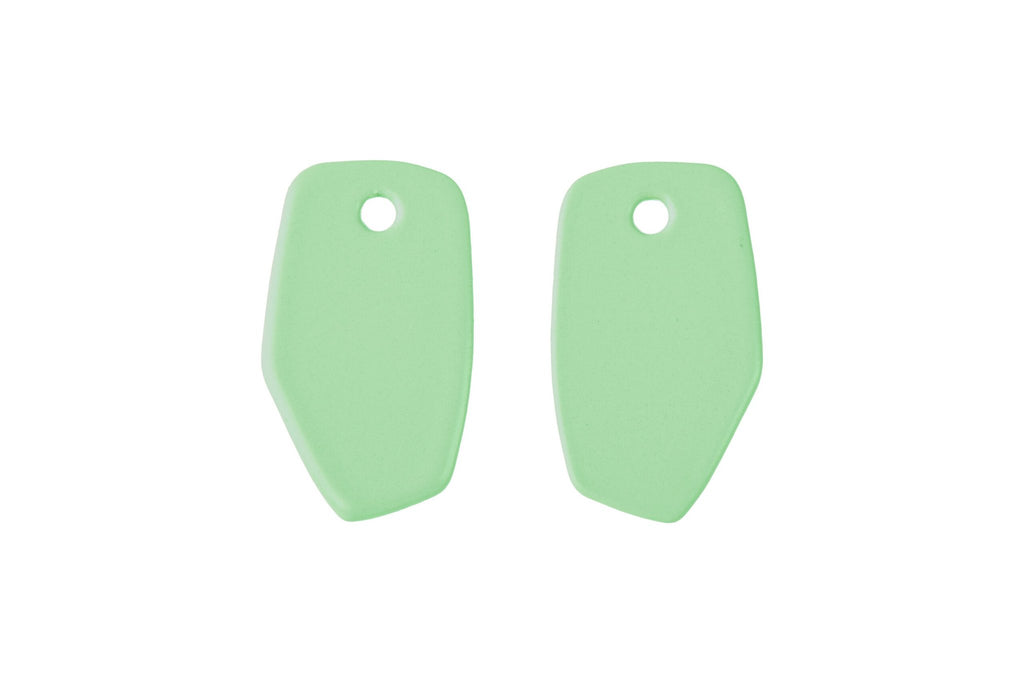 8. Light green Lisa Kroeber Jewellery Earrings Mix&Match PLATES shown in studio