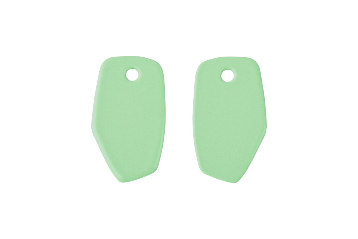 8. Light green Lisa Kroeber Jewellery Earrings Mix&Match PLATES shown in studio