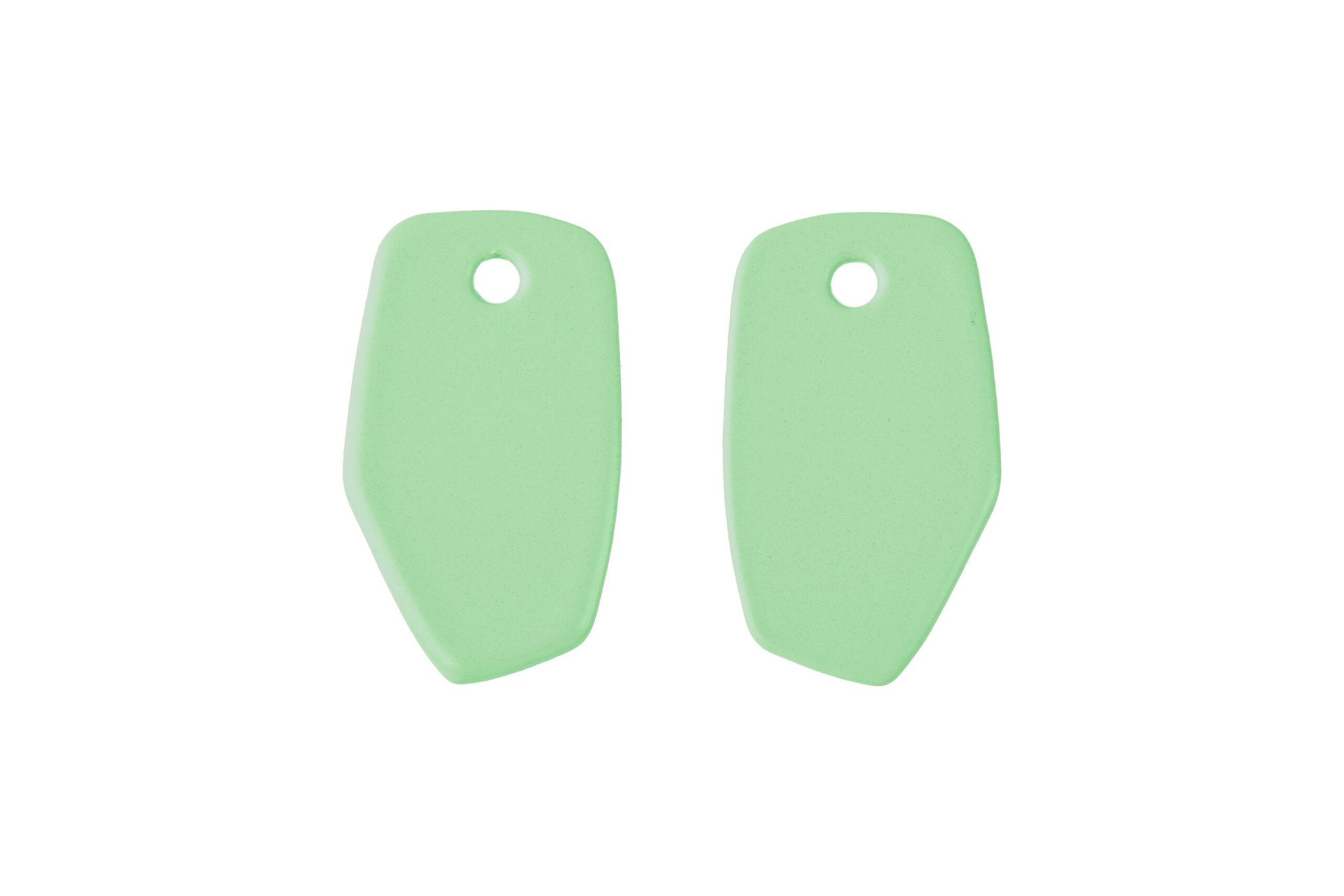 8. Light green Lisa Kroeber Jewellery Earrings Mix&Match PLATES shown in studio