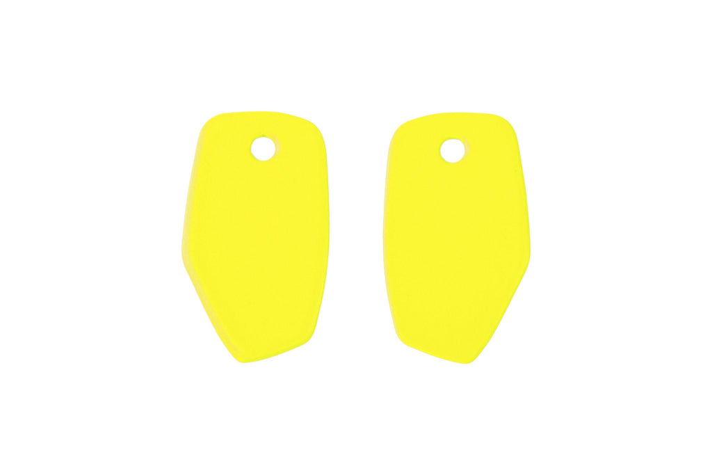 9. Yellow Lisa Kroeber Jewellery Earrings Mix&Match PLATES shown in studio