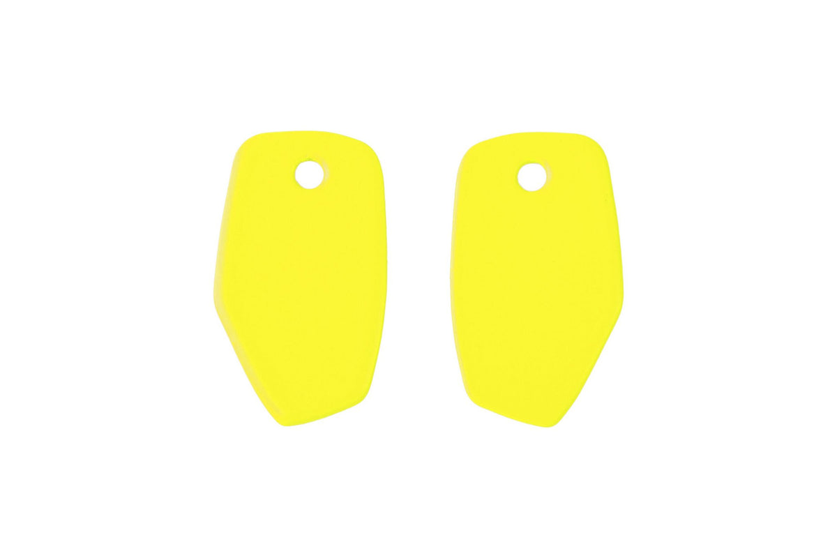 9. Yellow Lisa Kroeber Jewellery Earrings Mix&Match PLATES shown in studio