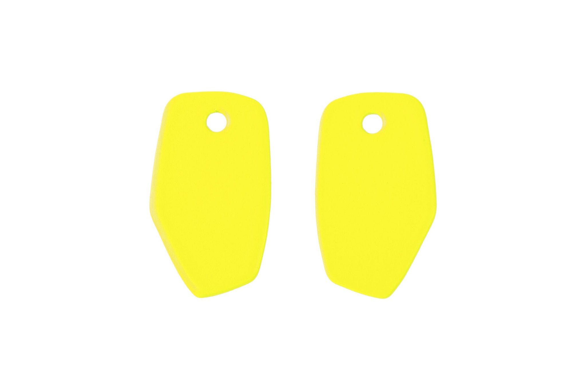 9. Yellow Lisa Kroeber Jewellery Earrings Mix&Match PLATES shown in studio