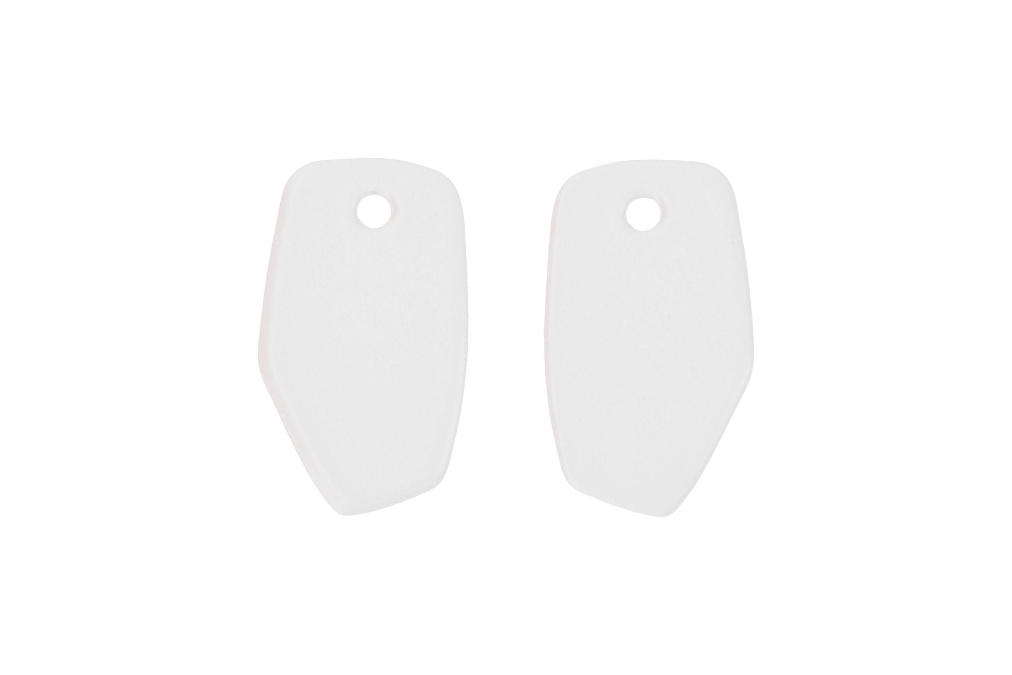 7. White Lisa Kroeber Jewellery Earrings Mix&Match PLATES shown in studio