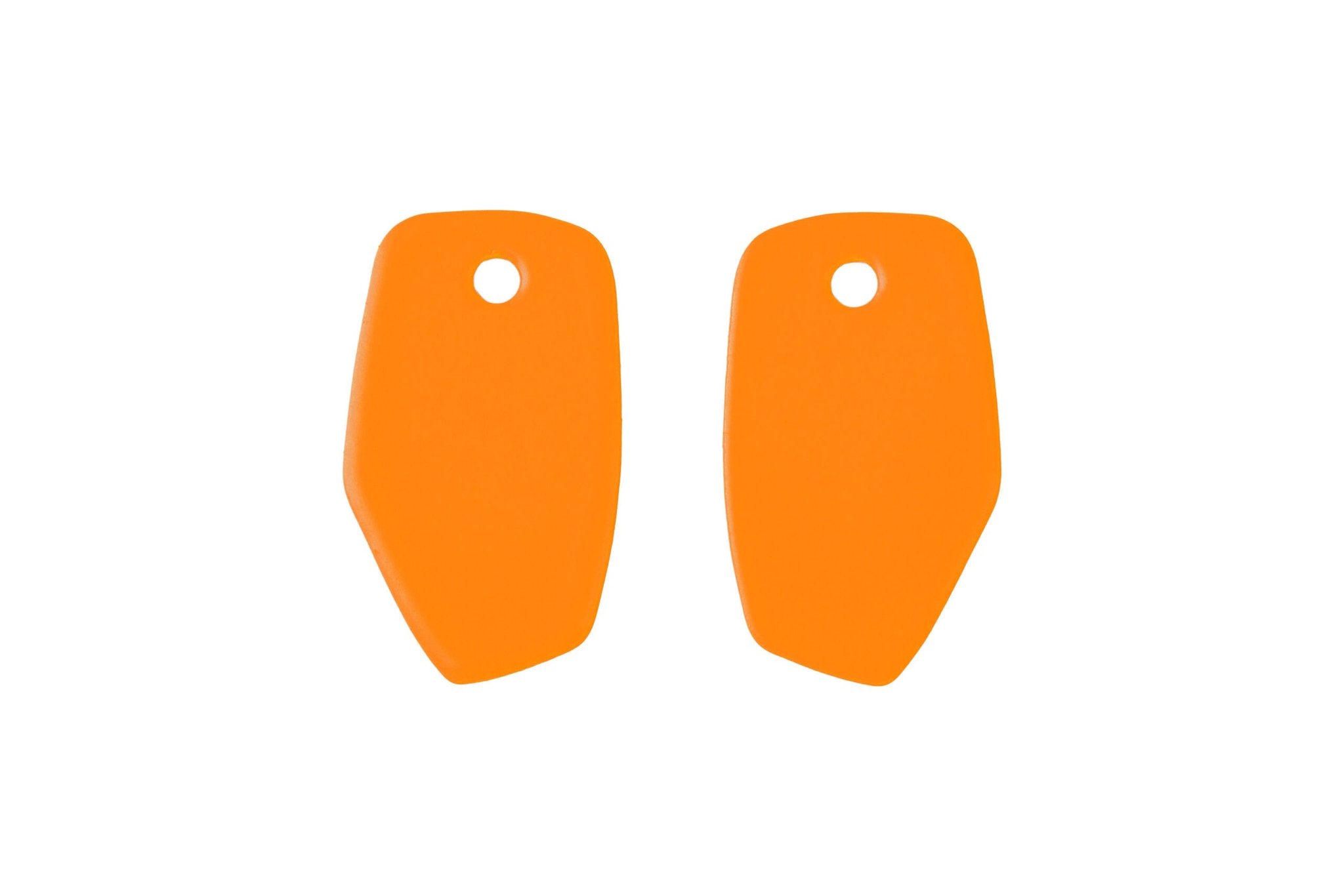 12. Orange Lisa Kroeber Jewellery Earrings Mix&Match PLATES shown in studio