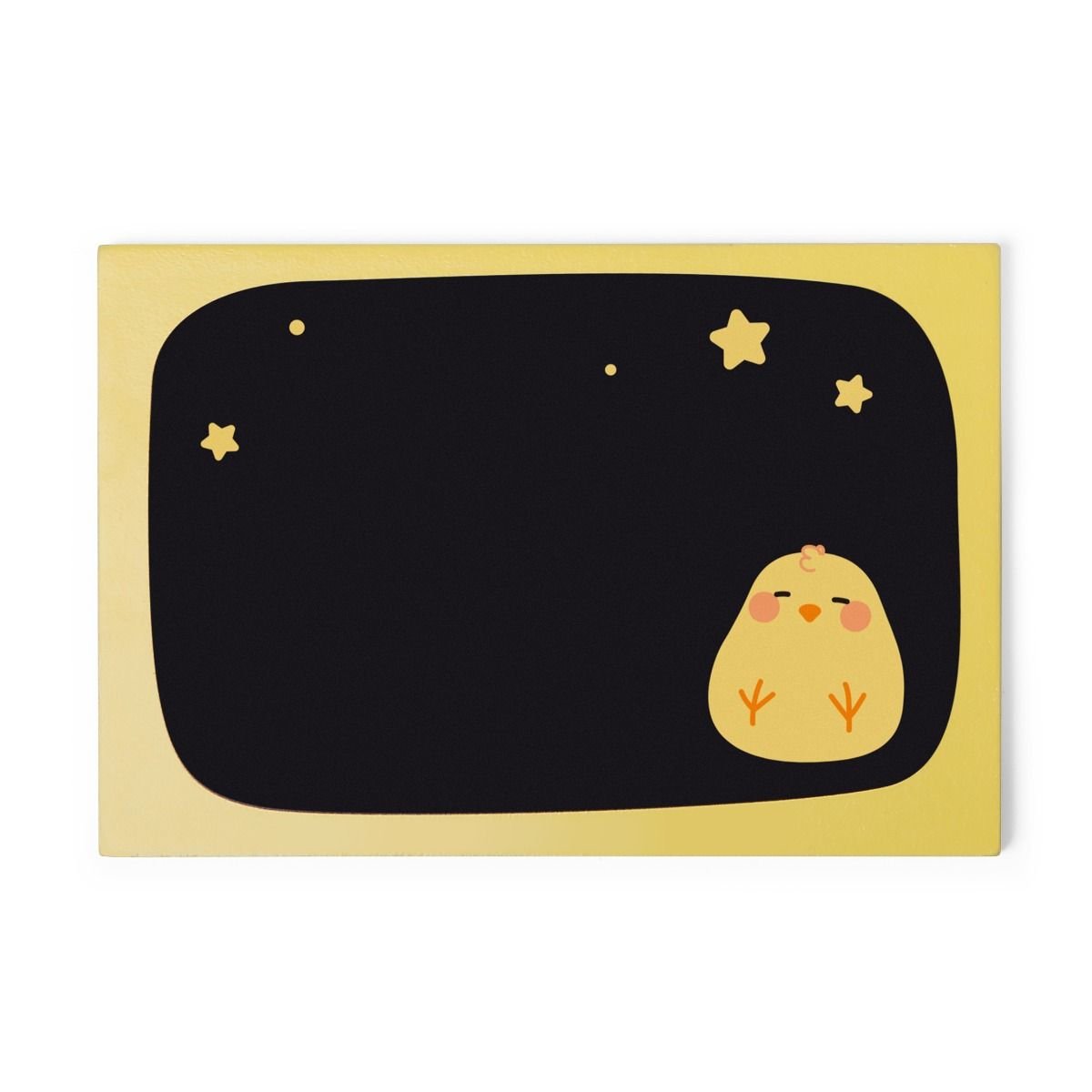 5. Yellow envelope with chick face design from Gerardo's Toys